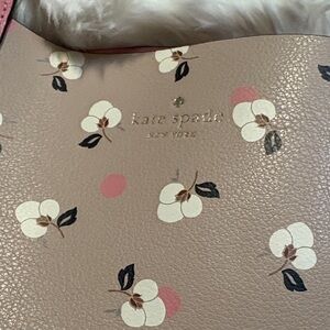 Kate Spade Beige and Pink Floral Bag